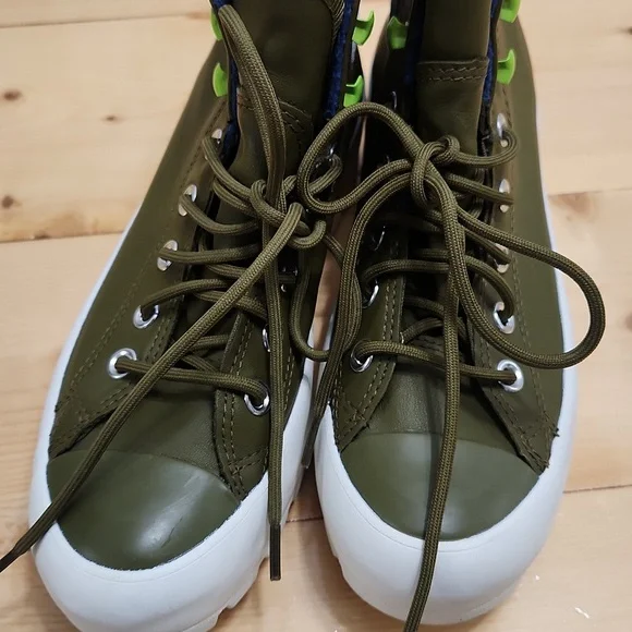 Converse Chuck Taylor All Star Boots Gore-Tex Lugged Waterproof Leather Moss 7 - Picture 13 of 16